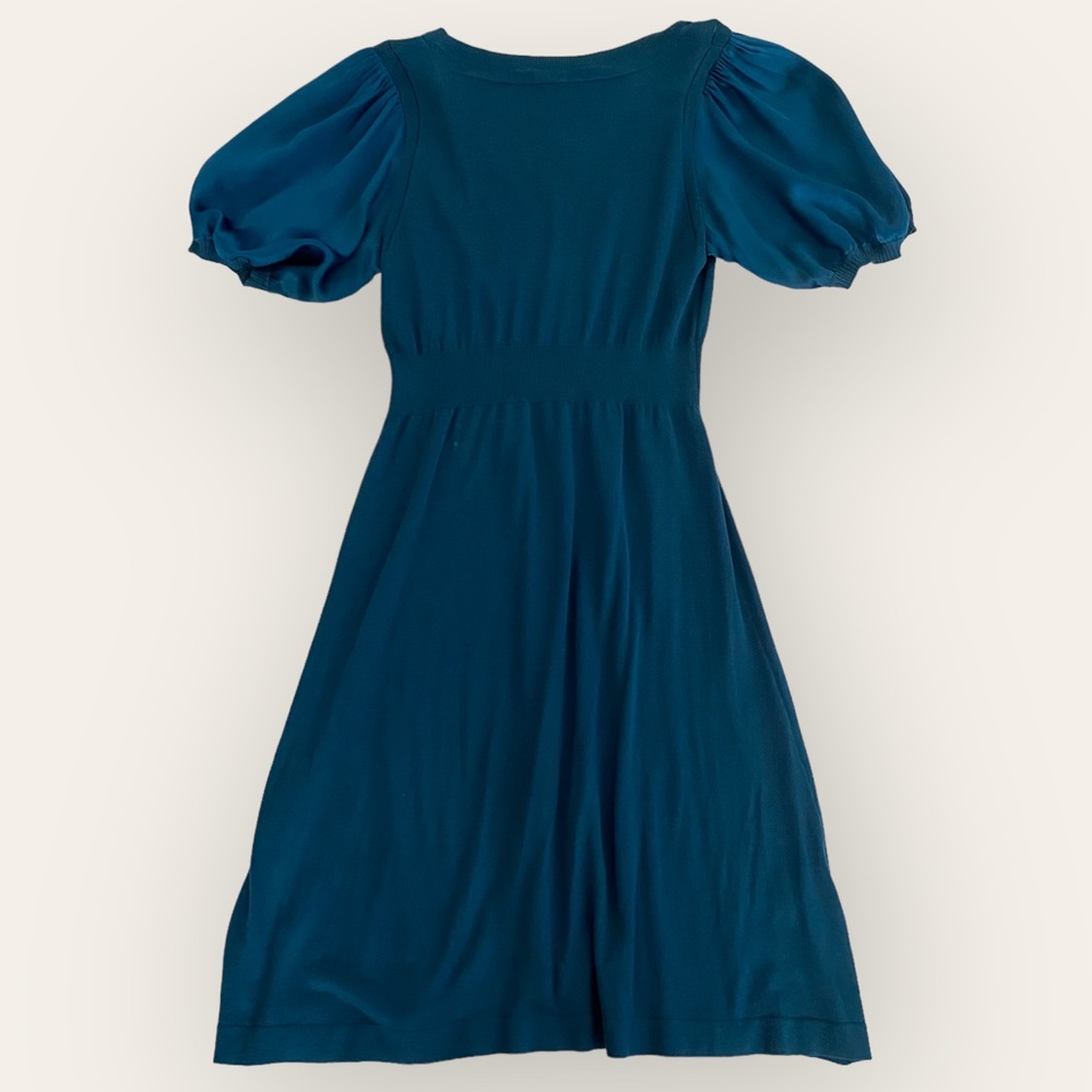BCBG Max Azria Women’s Sweater Dress XS Silk Blend Fit Flare A Line Feminine - Picture 3 of 4